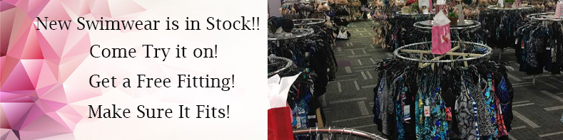 Swimwear is in stock. Come in and try it on. 