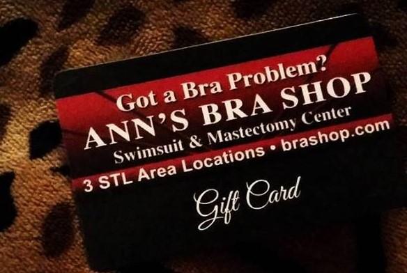  Ann's Bra Shop Gift Card $25