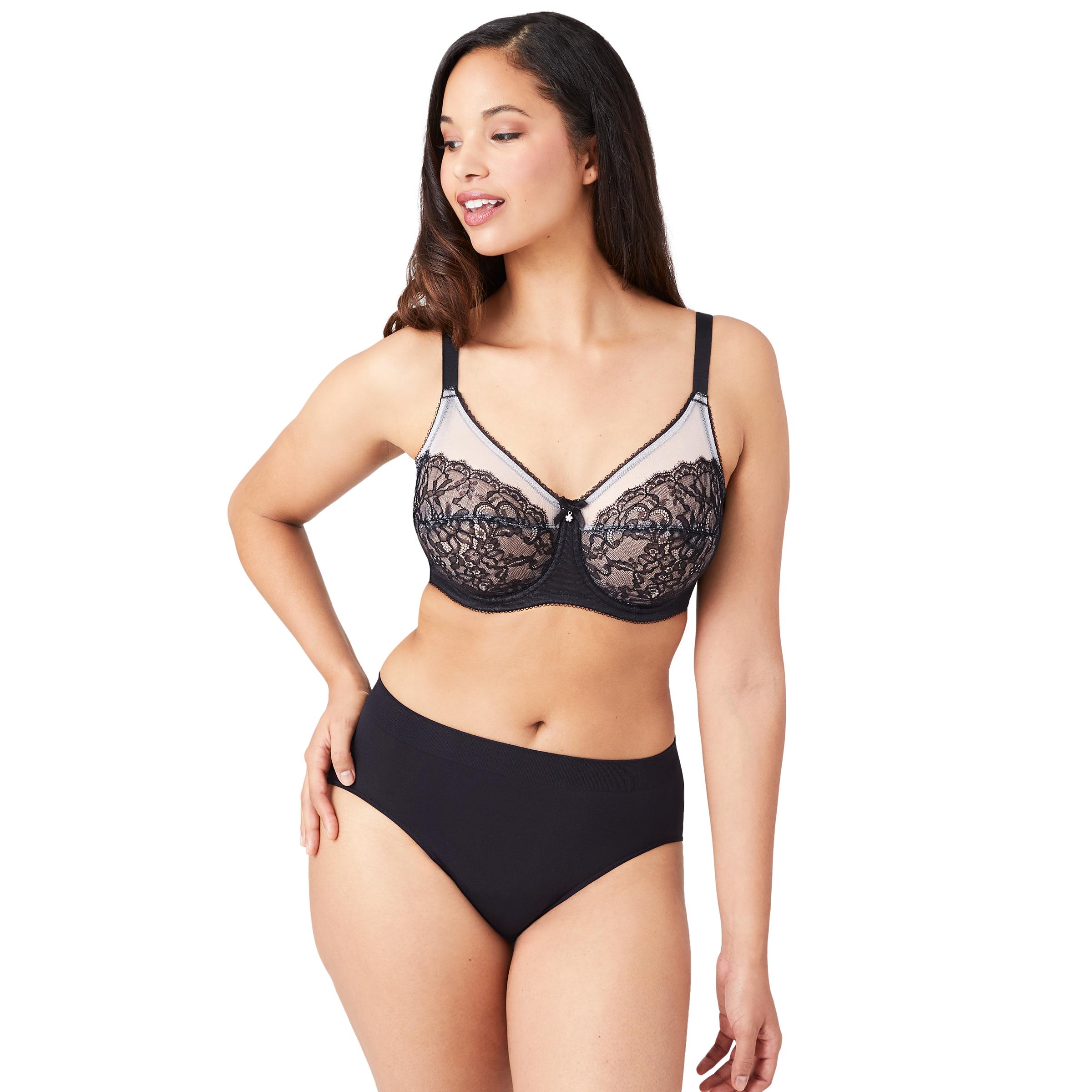 Wacoal Retro Chic Non-Padded Wired Full Coverage Full Support Everyday  Comfort Bra - Brown